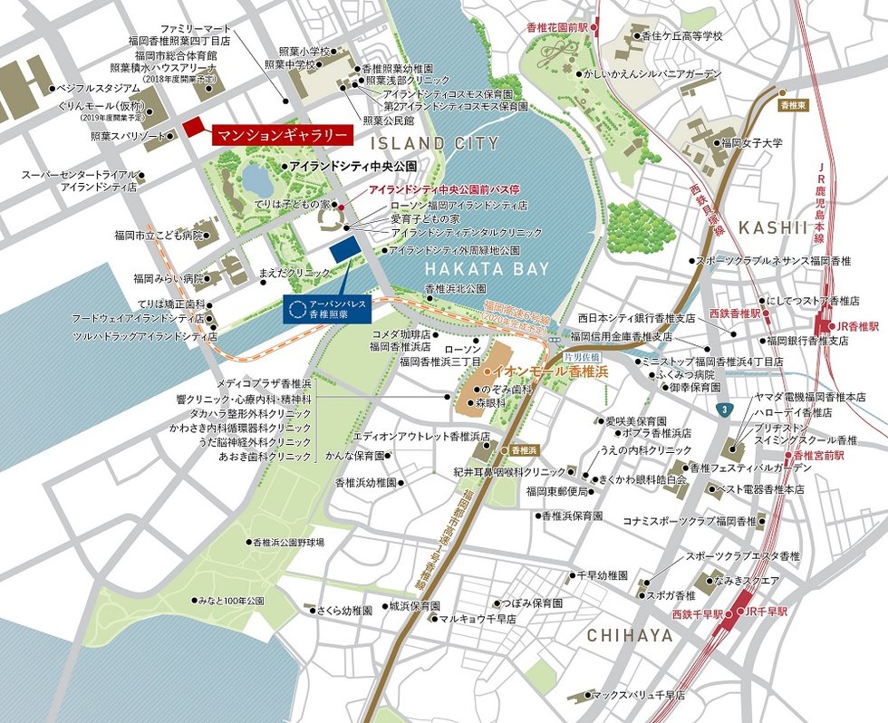 現地・マンションギャラリー案内図