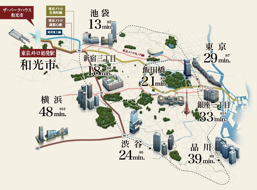 東京メトロ 有楽町線・副都心線 始発駅
始発電車208本/日(平日)、2~9分に1本。
