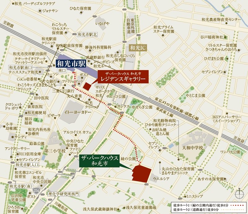 現地・レジデンスギャラリー案内図