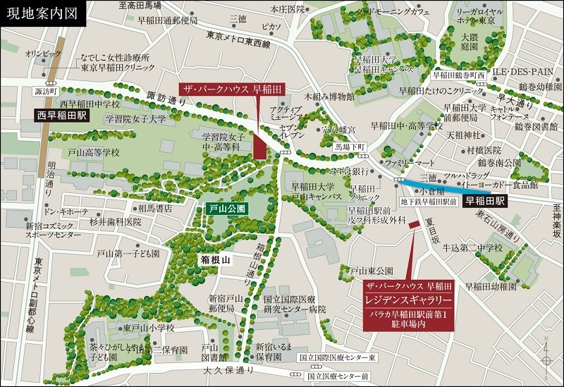現地・レジデンスギャラリー案内図