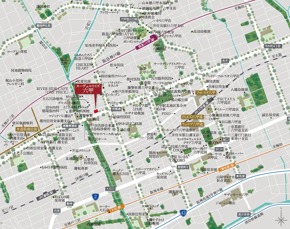 現地案内図