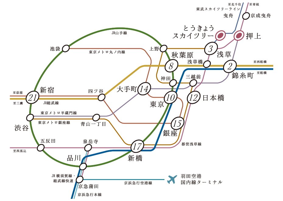 都心のビジネス・レジャーエリアへ軽快なフットワークで快適ライフ。