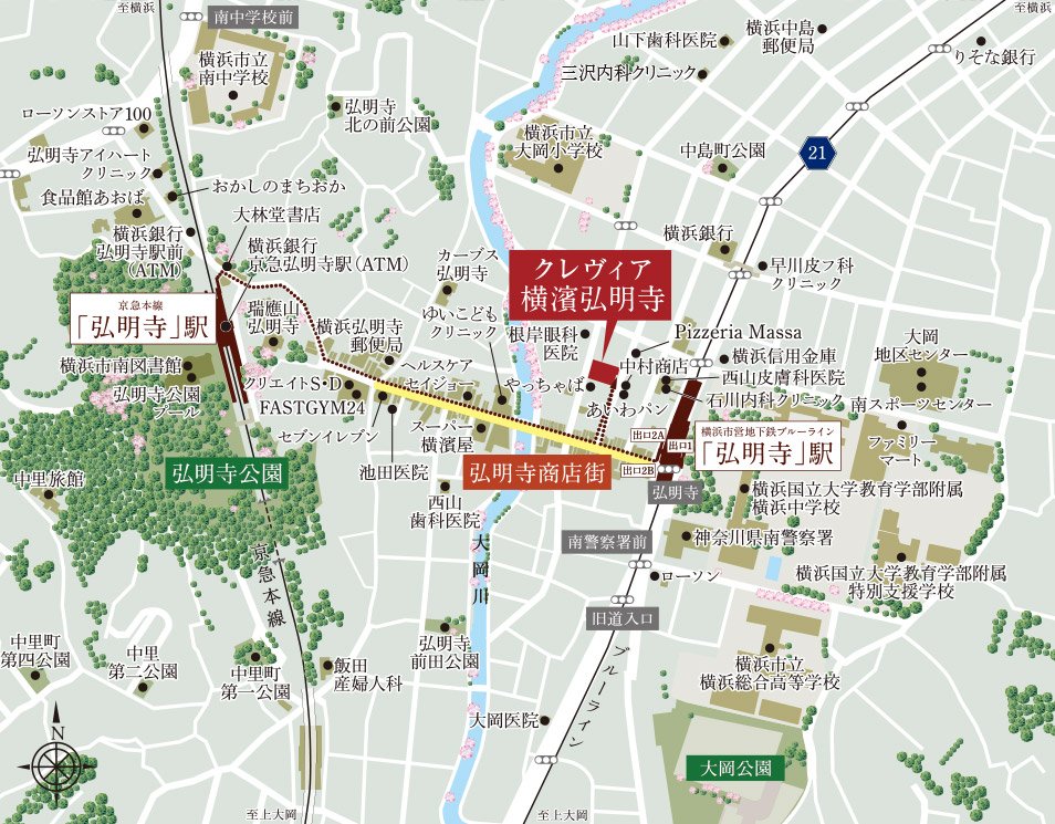 現地案内図