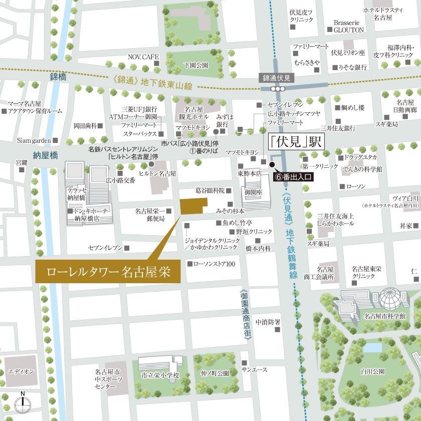 ローレルタワー名古屋栄の地図印刷画面 アットホーム 新築マンション 分譲マンション購入情報