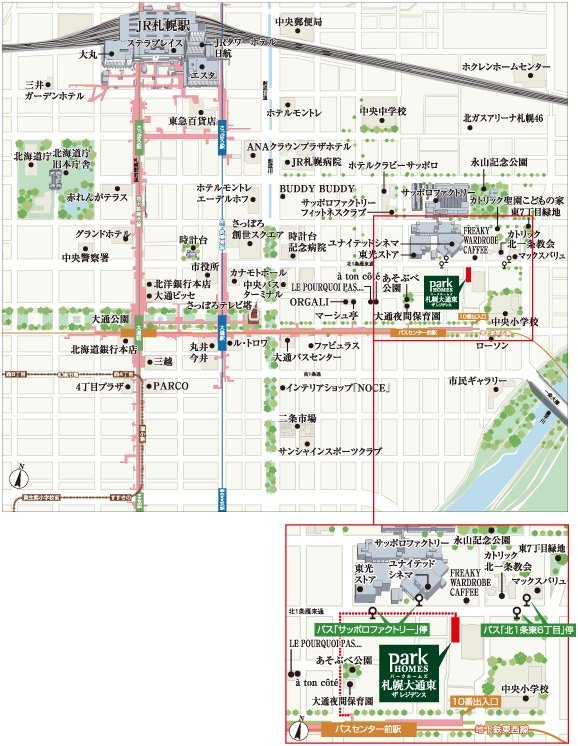 現地案内図