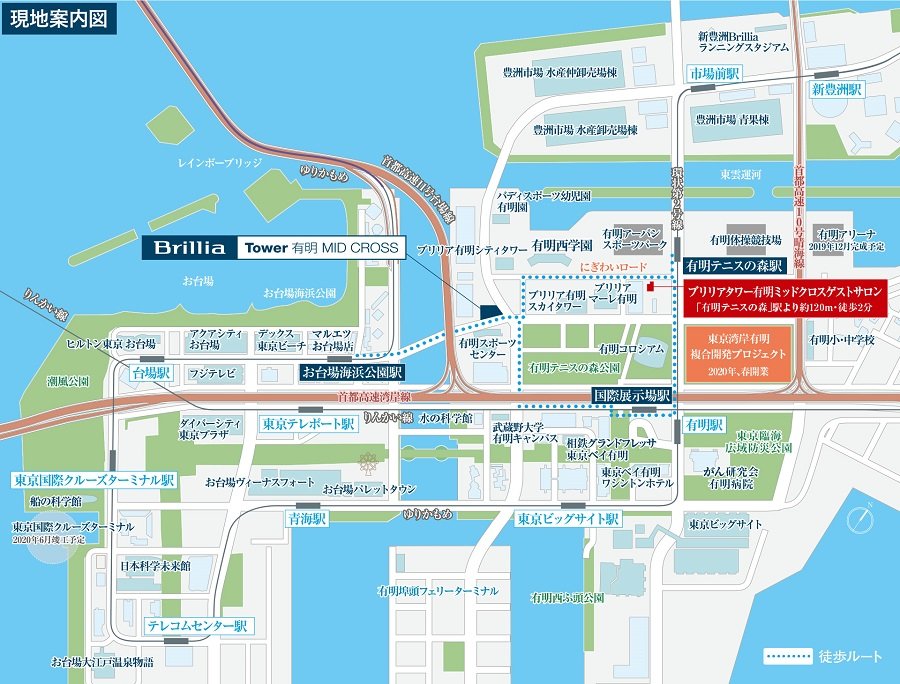 現地・ゲストサロン案内図
