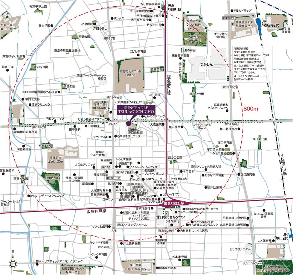 サンクレイドル塚口町の地図印刷画面 アットホーム 新築マンション 分譲マンション購入情報
