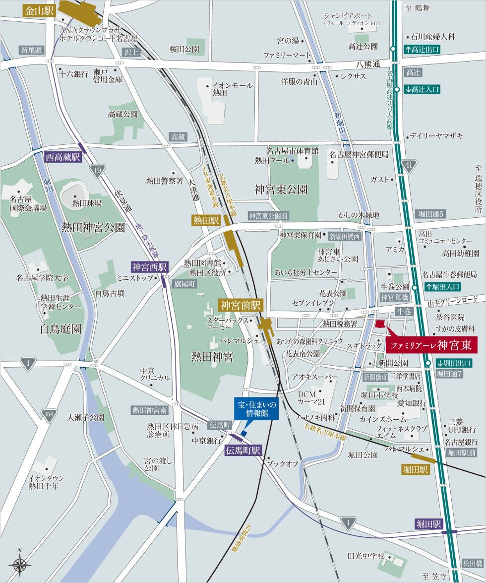 現地案内図