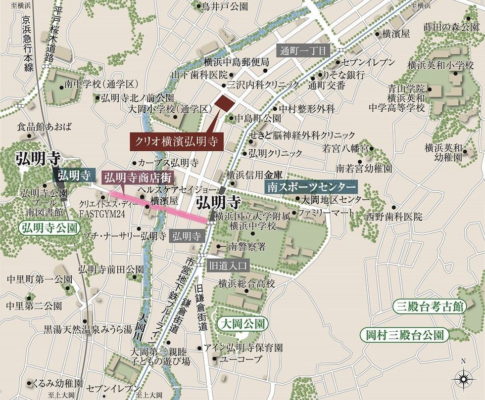 現地案内図(狭域)