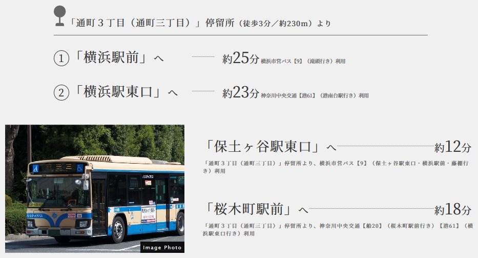 2つの会社が運行する便利な路線バス