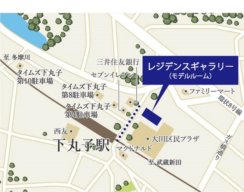 レジデンスギャラリー案内図