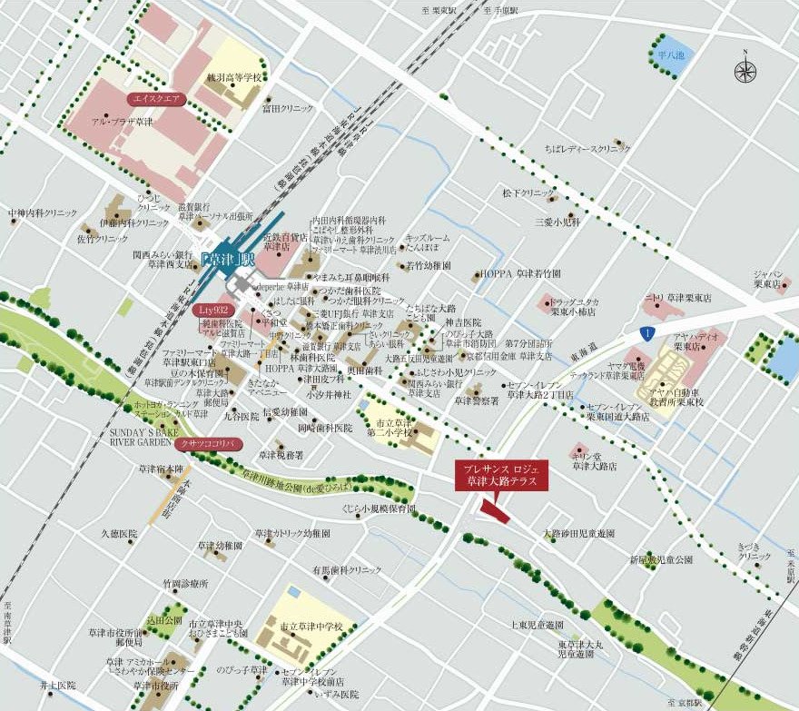 現地案内図