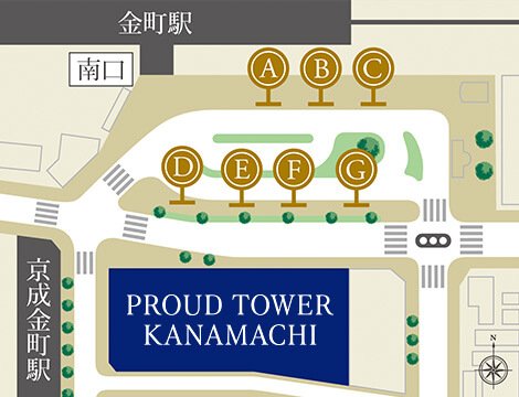 目の前のバスロータリーから、広がる行動範囲。
