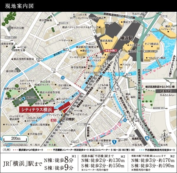 現地案内図