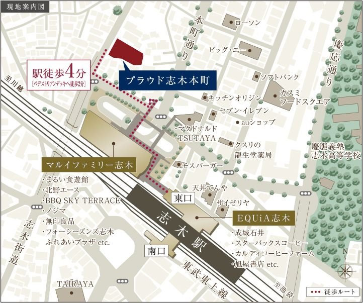現地案内図