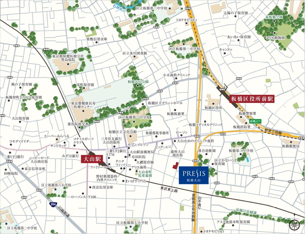 現地案内図