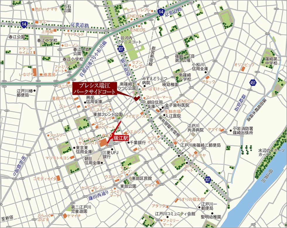 現地案内図