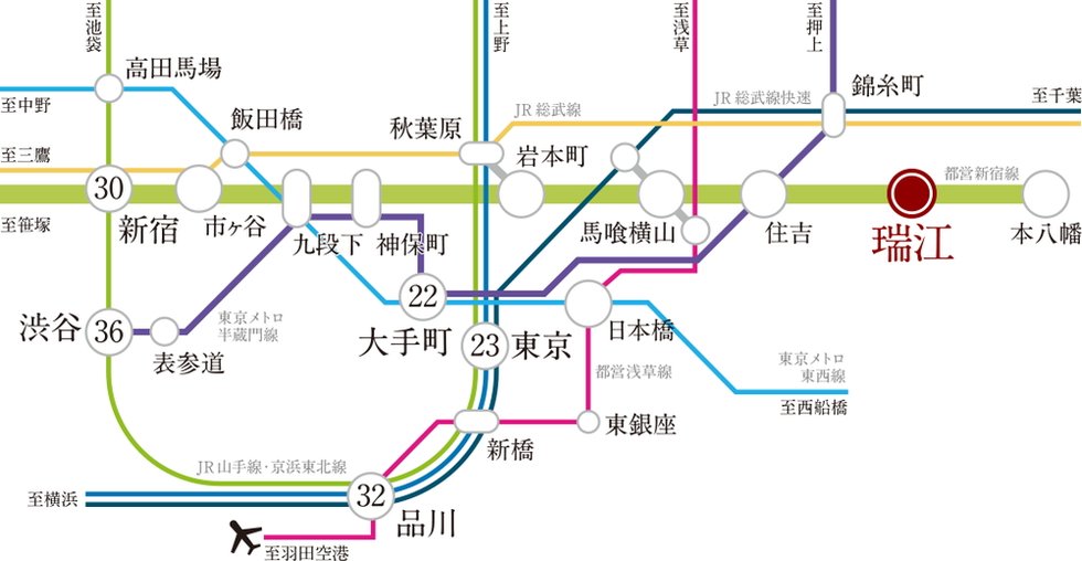 新宿へダイレクト。都心を軽快に使いこなすアクセシビリティ。