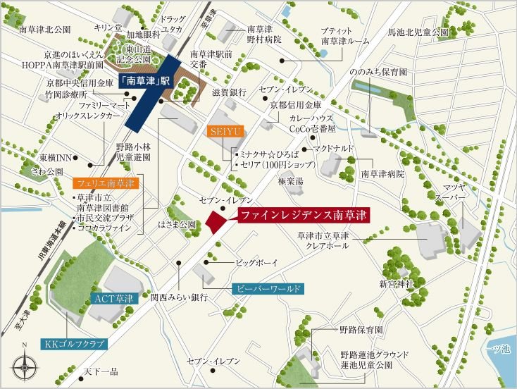 現地・マンションギャラリー案内図