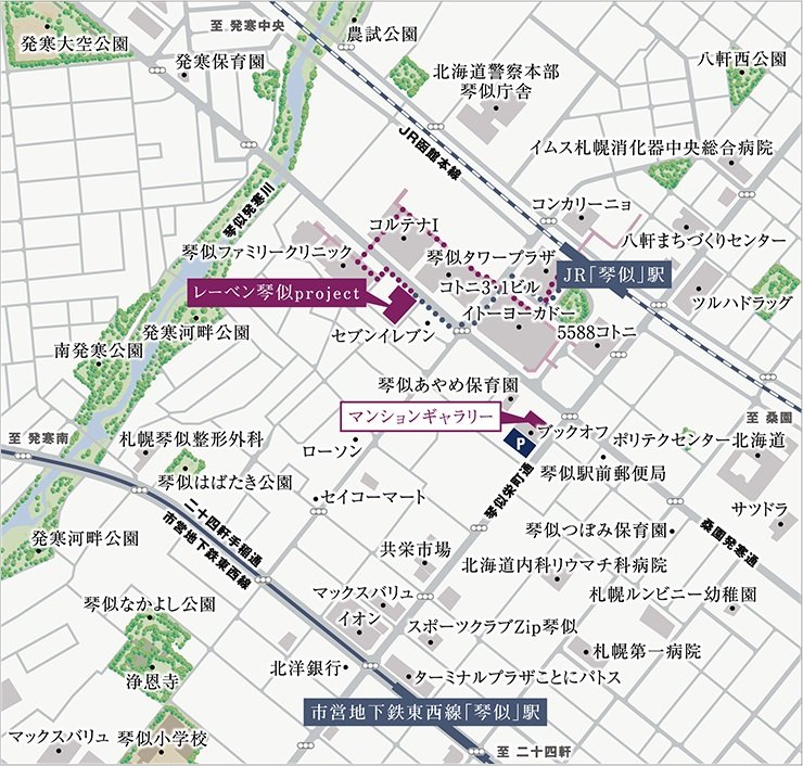 現地案内図