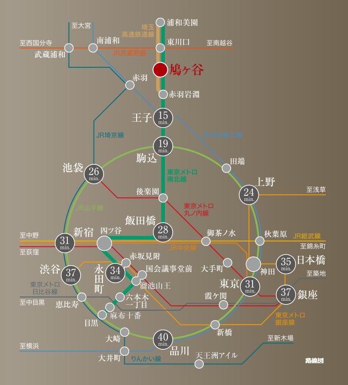 電車アクセス図