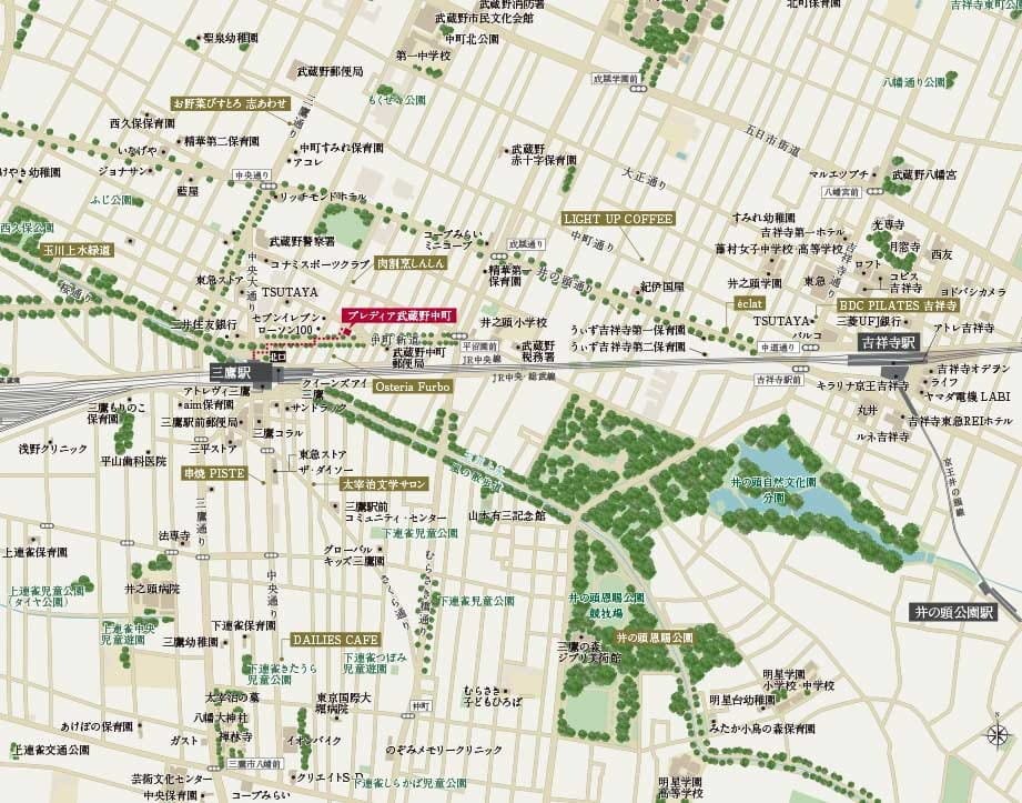 現地案内図(広域)