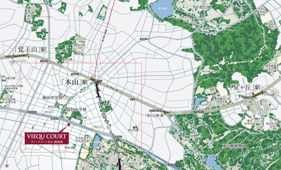 現地案内図(広域)