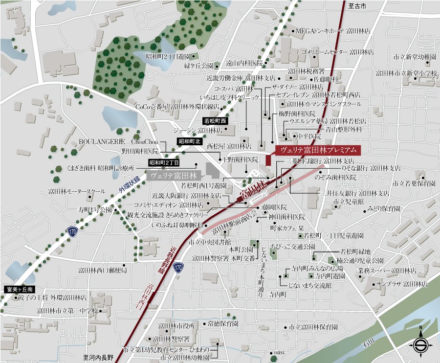現地案内図