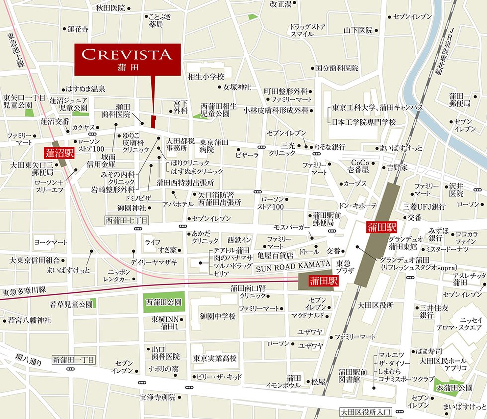現地案内図(狭域)