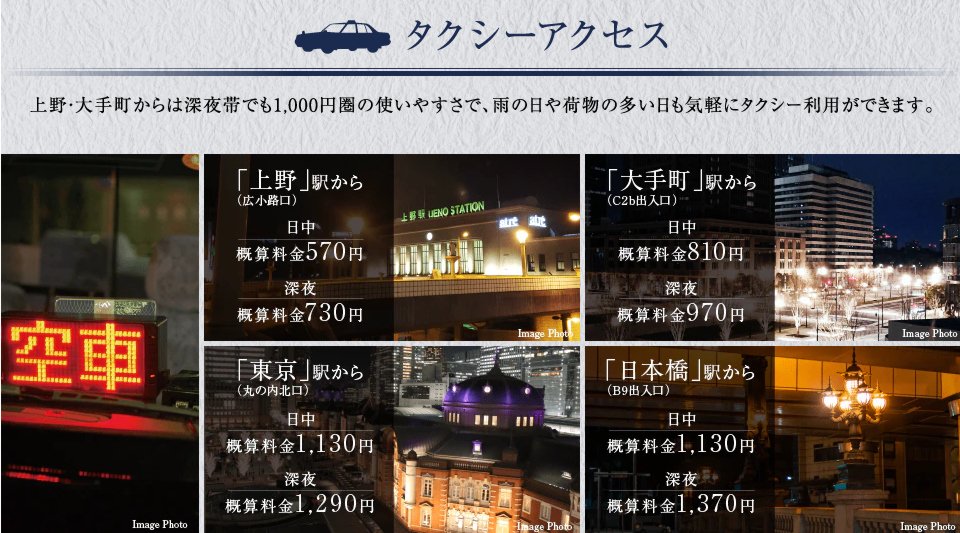 タクシーアクセス