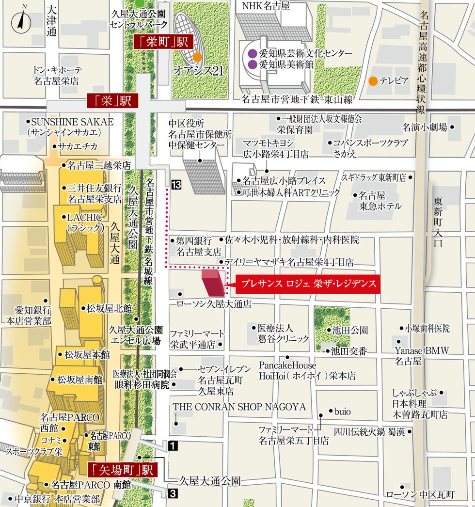 現地案内図