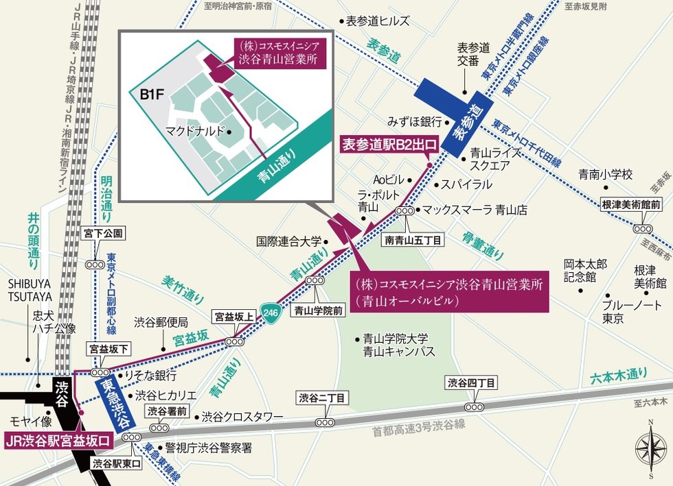 東京サロン案内図