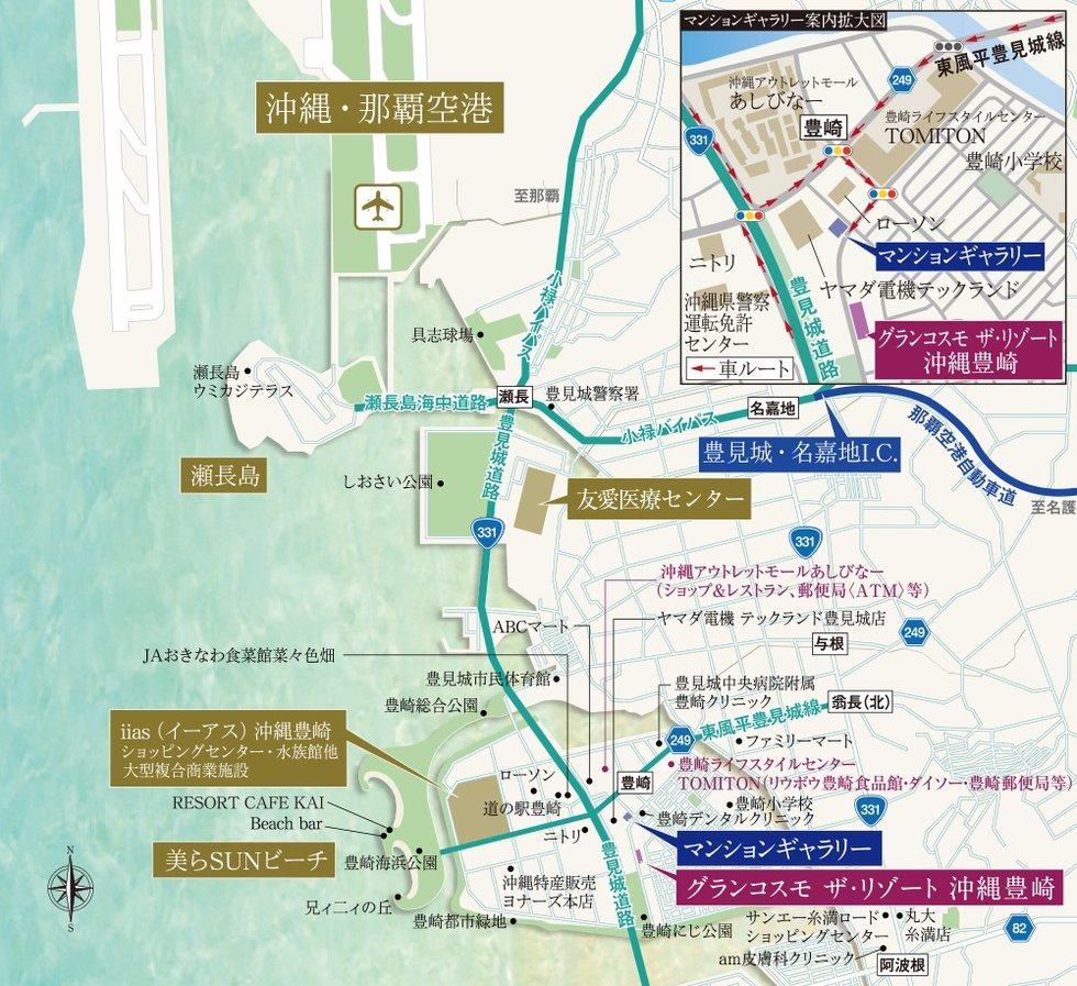 グランコスモ ザ リゾート沖縄豊崎の地図印刷画面 アットホーム 新築マンション 分譲マンション購入情報