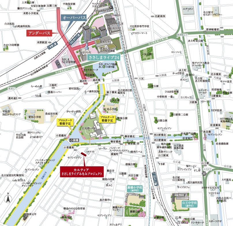 現地案内図