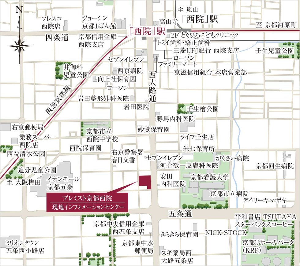 現地インフォメーションセンター案内図