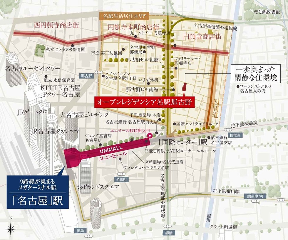 現地案内図