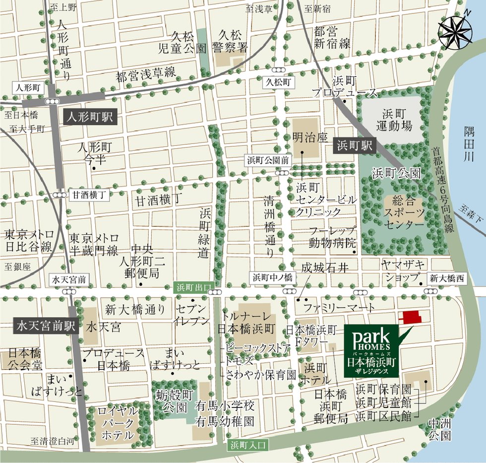 現地案内図