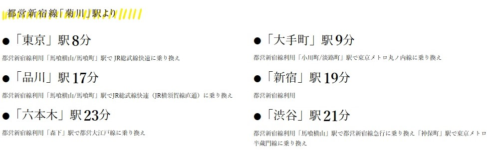 4駅3路線を使いこなして、都心を思いのままに謳歌する。