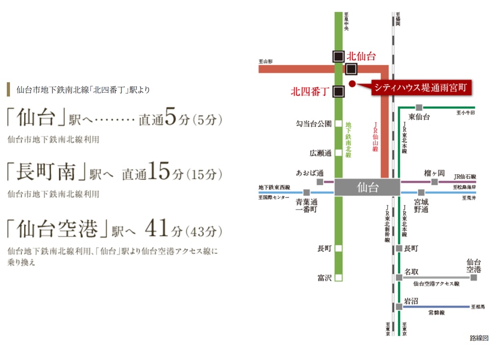 2駅利用可能、縦横無尽な暮らし。