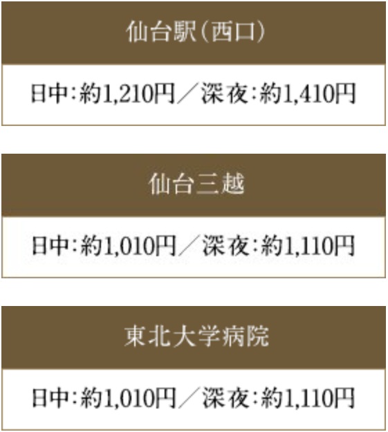 荷物の多い日も安心。気軽に使えるタクシー。