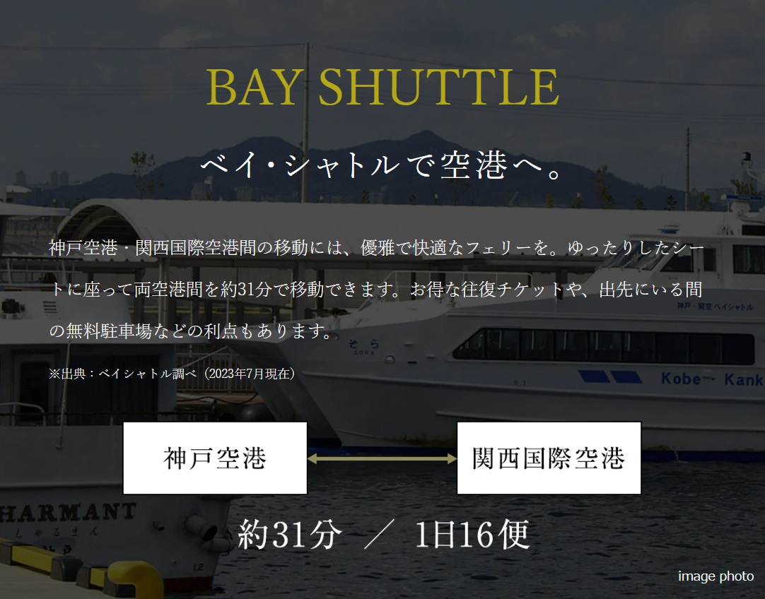 BAY SHUTTLE
ベイ・シャトルで空港へ。