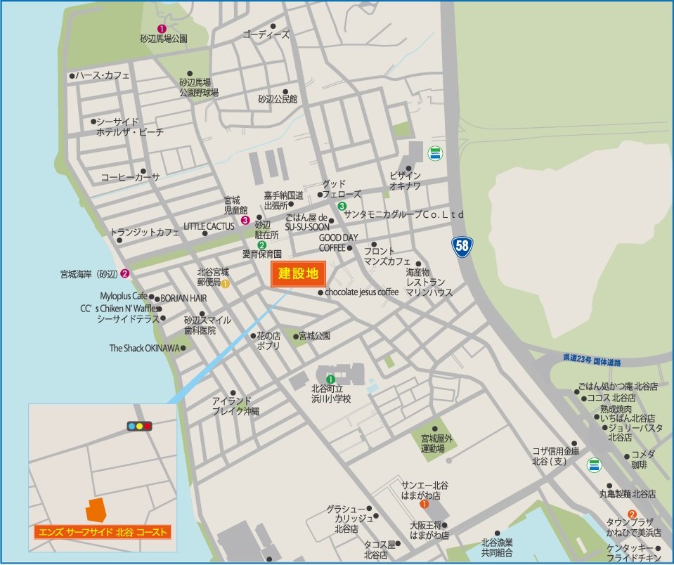 エンズ サーフサイド北谷コーストの地図印刷画面 アットホーム 新築マンション 分譲マンション購入情報