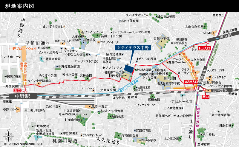現地案内図