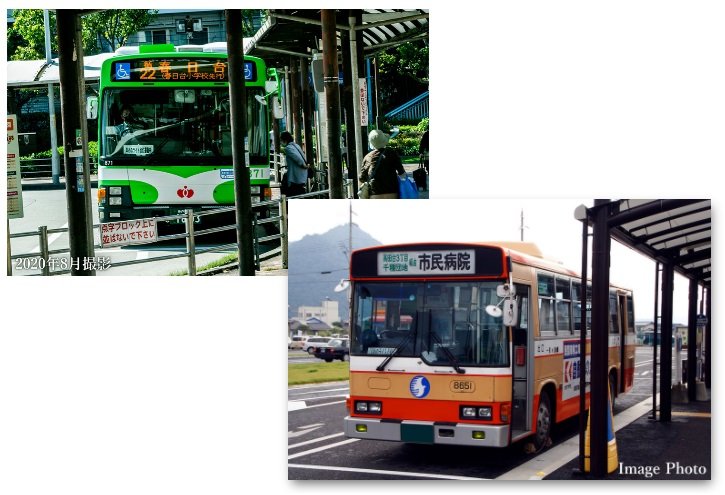 多彩なバス路線を利用して、各地へ快適にアクセス。