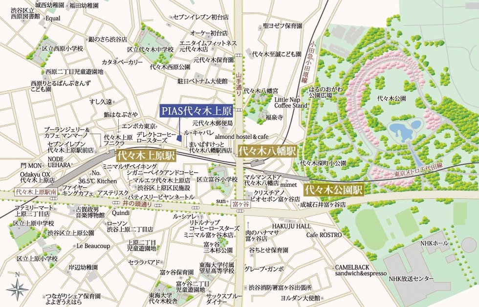 ピアース代々木上原の地図印刷画面 アットホーム 新築マンション 分譲マンション購入情報