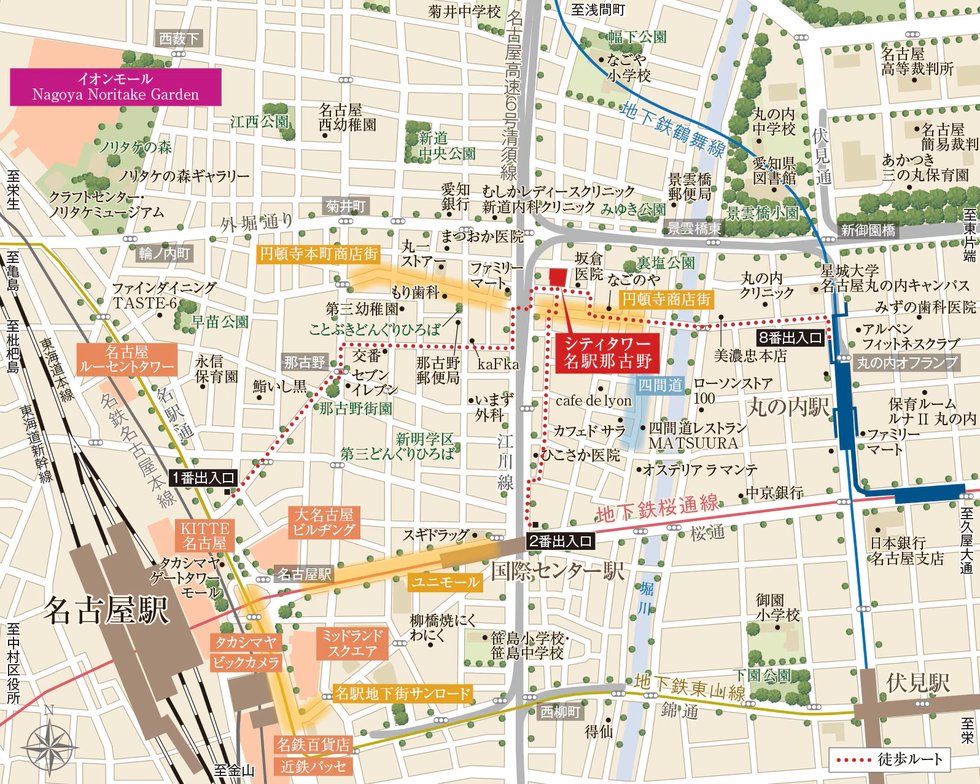 現地案内図