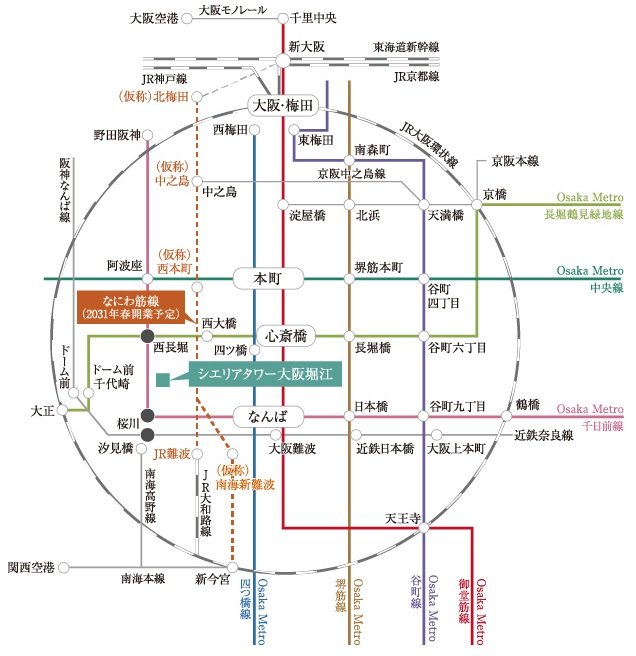 交通アクセス概念図