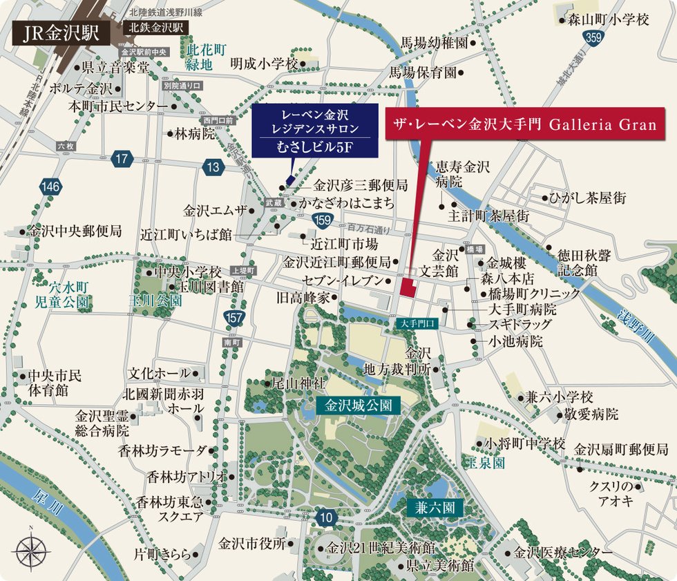 ザ・レーベン金沢大手門 Galleria Gran