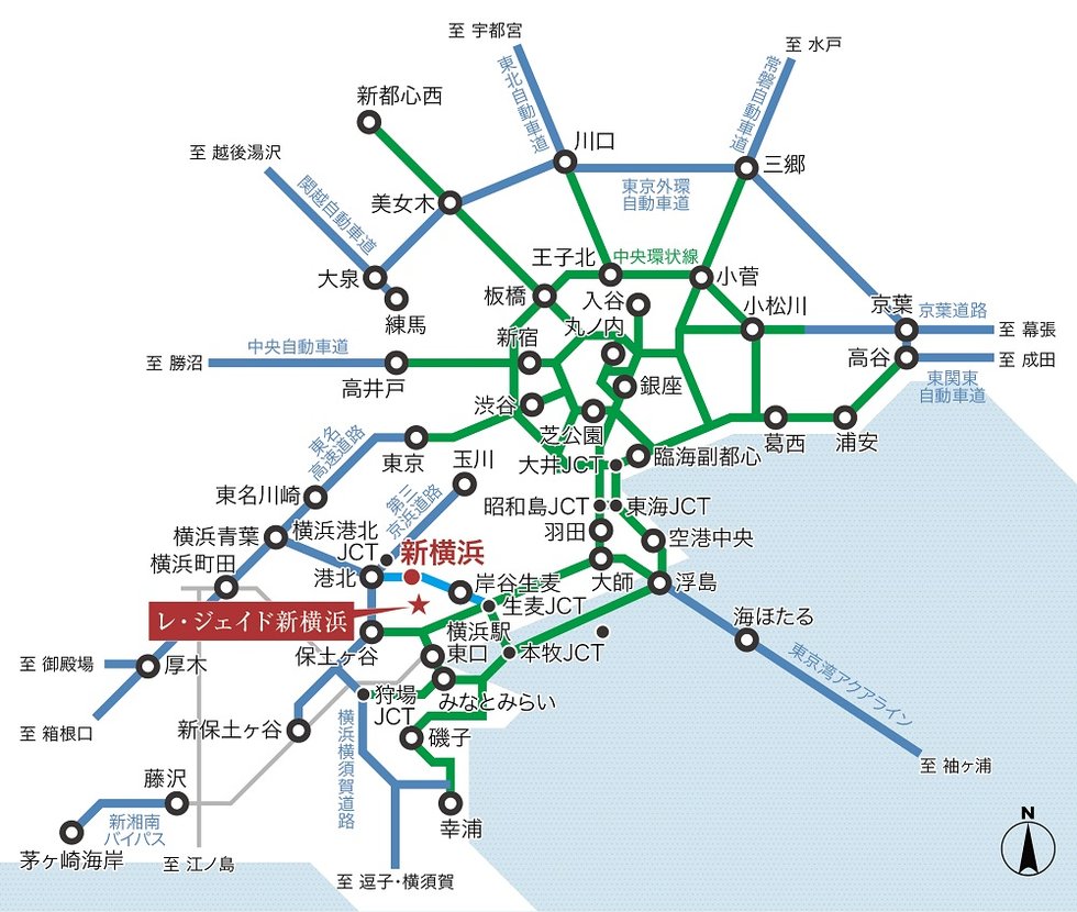 CAR ACCESS
都心方面から横浜方面まで、充実のカーアクセス。