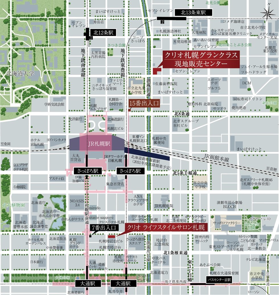 現地案内図